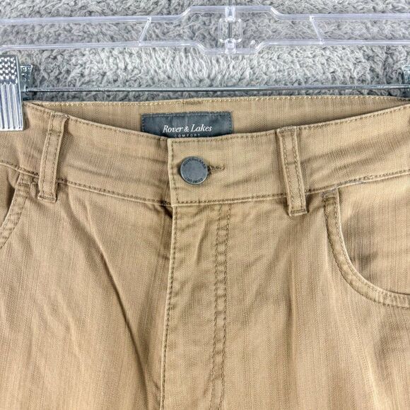 Rover & Lakes Performance Pants Mens 34 Tan Stretch Business Casual Outdoor Camp - Picture 5 of 16